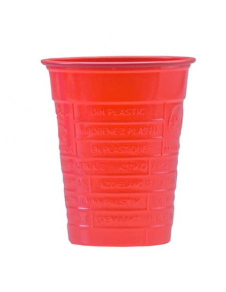 Bicchieri Dopla 200 ml R marcati - conf. 100 pz - rosso 2443