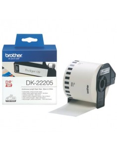 Rotolo di etichetta continua in carta adesiva nero/bianco Brother 62 mm x 30