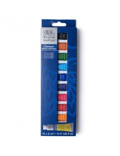 Set tubetti acquerello Cotman Winsor&Newton- colori assortiti Conf. 10x5 ml  - 0390664