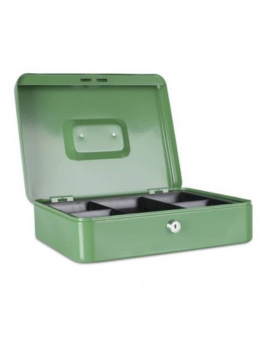 Cassetta portadenaro in metallo con serratura 300x90x240 mm Donau verde 5234001PL-06