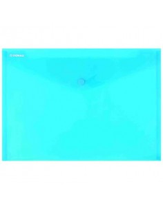 Buste con bottone in PPL ecologico Donau formato A4  blu - conf. da 12 pz - 8544001PL-10