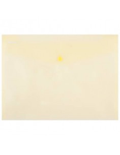 Buste con bottone in PPL ecologico Donau formato A4  giallo - conf. da 12 pz - 8544001PL-11