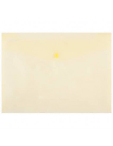 Buste con bottone in PPL ecologico Donau formato A4  giallo - conf. da 12 pz - 8544001PL-11