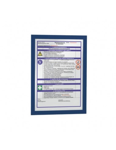 Cornice espositiva Durable Duraframe® A4 236x323 blu conf. 10 pz - 4882-07