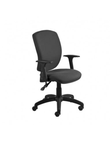 Seduta operativa Mirage Back-system in tessuto ignifugo Seditaly con braccioli fissi BR03 nero - MRG0C3Q0CB833