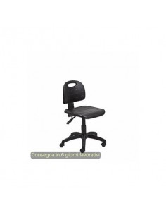 Seduta tecnica Labor Back-system 40 nero Seditaly in PU lavabile bassa LBG0C5QP0PU01