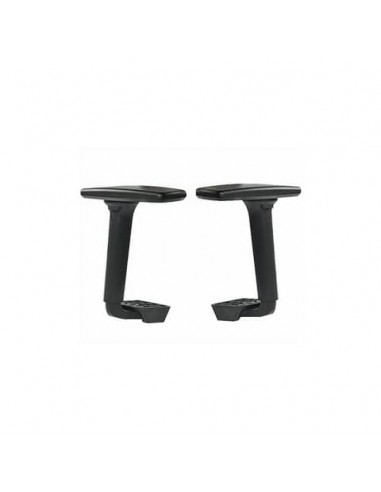 Coppia di braccioli regolabili in 3 direzioni diverse neri per sedute Seditaly forma a T - BR51DX+SX01S