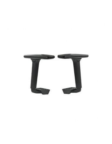 Coppia di braccioli regolabili in 4 direzioni diverse neri per sedute Seditaly  forma a T - BR50DX+SX01S