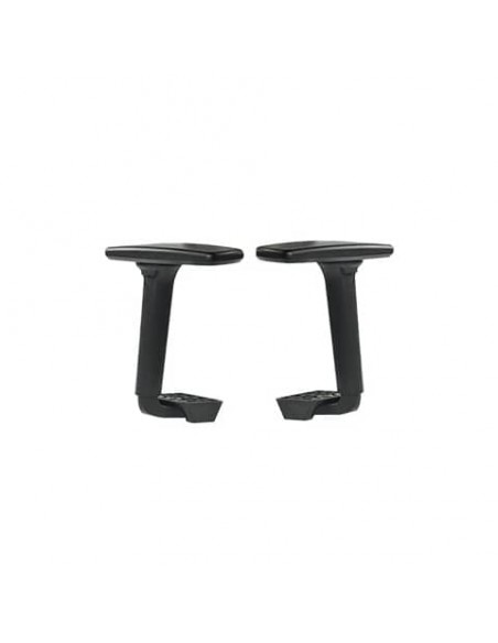 Coppia di braccioli regolabili in 4 direzioni diverse neri per sedute Seditaly  forma a T - BR50DX+SX01S