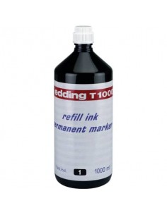 Inchiostro per ricarica marcatori permanenti  Edding 1 L nero 4-T1000001