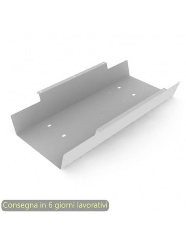 Marsupio per elettrificazione orizzontale sottopiano grigio alluminio Artexport 60x32xH.9