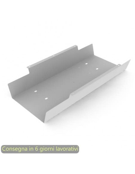 Marsupio per elettrificazione orizzontale sottopiano grigio alluminio Artexport 60x32xH.9