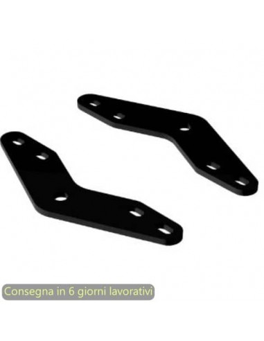 Coppia di piastre moody per fissaggio pannello frontale sottopiano per bench Artexport nero - 3-BSAL0013-AQ