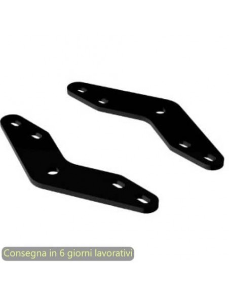 Coppia di piastre moody per fissaggio pannello frontale sottopiano per bench Artexport nero - 3-BSAL0013-AQ