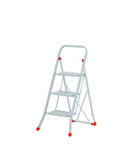 Sgabello in acciaio Sempreutile bianco Gierre 3 gradini - 0