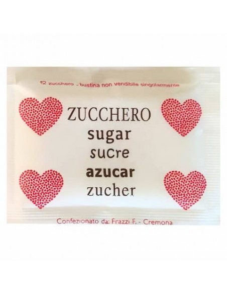 Zucchero bianco in bustine con soggetto generico Frazzi conf. da 200 pezzi - 01PZ200