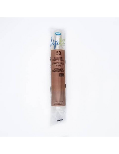 Bicchieri trasparenti IlipBio compostabili in PLA BIO  300 cc - conf. 50 pezzi - 61861