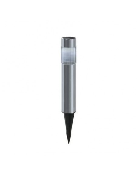 Lampioncino LED in acciaio con pannello solare e sensore crepuscolare Aigostar luce fredda - chiodo - B10201J9N