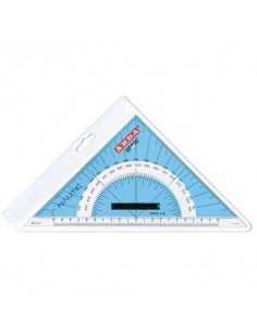 Squadra nautica Arda 45° 26 cm in plexiglas con pomolo e millimetratura con linea di fede - 415