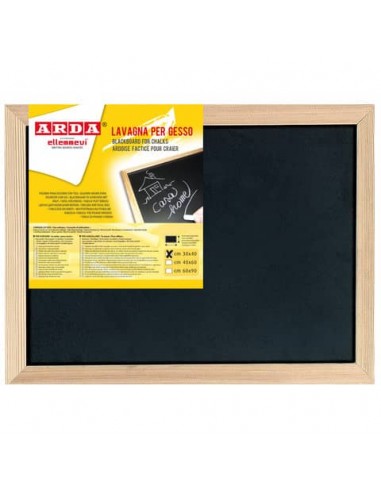 Lavagna in ardesia artificiale e cornice in legno Arda 30x40 cm - 875