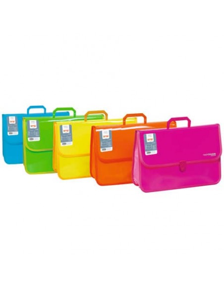 Valigetta a soffietto 39x27 cm Arda Orna Fluo colori assortiti - 0255SOF0000