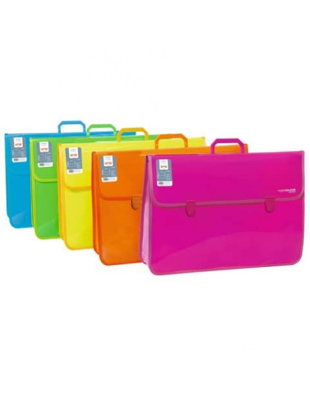 Valigetta a soffietto 52x37 cm Arda Orna Fluo colori assortiti 0256SOF0000