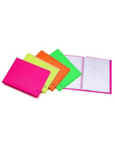 Portalistini in PPL Favorit Neon assortiti 22x30 cm - 30 buste interne fisse - 100460903