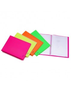 Portalistini in PPL Favorit Neon assortiti 22x30 cm - 40 buste interne fisse - 100460904