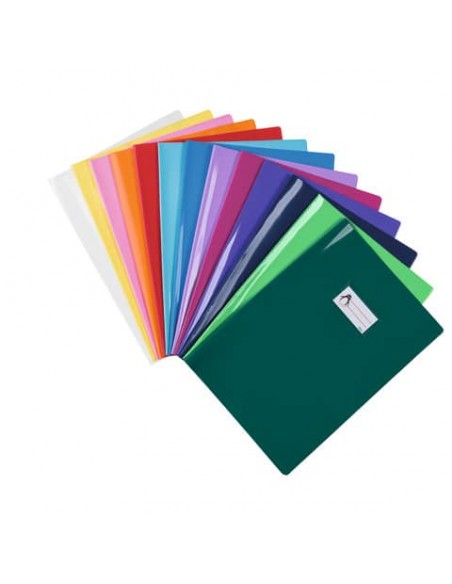 Copriquaderno A4 verde con etichetta Favorit Coprimaxi Beat in PVC laccato spessore 180 µm - 100500889