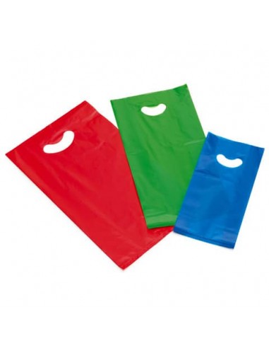 Buste Favorit Smiling Bag con manico e soffietto in PE sp. 60 μm 32+6+6x55 cm in conf. 125 - 100501270