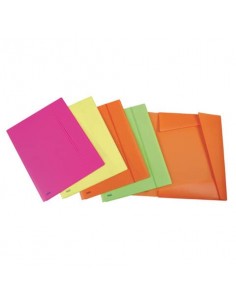 Cartella tre lembi con elastico Favorit Neon formato 33
