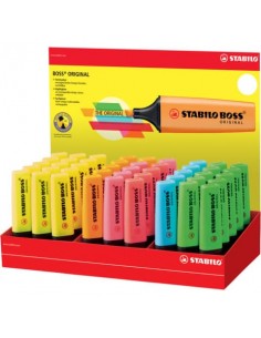 Espositore 45 evidenziatori Stabilo Boss Original 2-5 mm - colori assortiti - 70/45-1