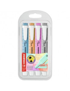 Evidenziatori Swing Cool Pastel Stabilo conf. 4 colori assortiti - 275/4-08-2