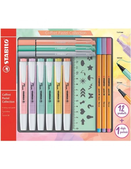 Pastel collection Stabilo in set 6 colori assortiti conf. 13 pezzi IT/87-2915