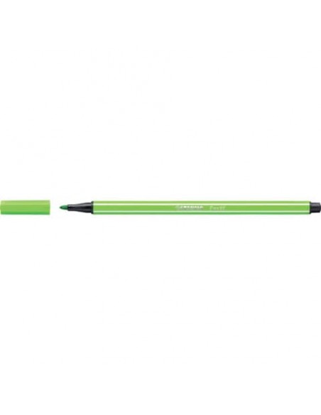 Pennarelli Stabilo Pen 68 tratto 1 mm verde chiaro 68/33