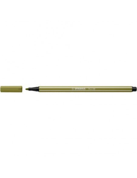 Pennarelli Stabilo Pen 68 tratto 1 mm verde muschio 68/37
