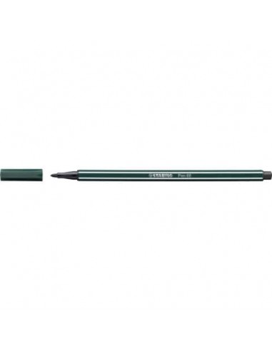 Pennarelli Stabilo Pen 68 tratto 1 mm verde terra 68/63