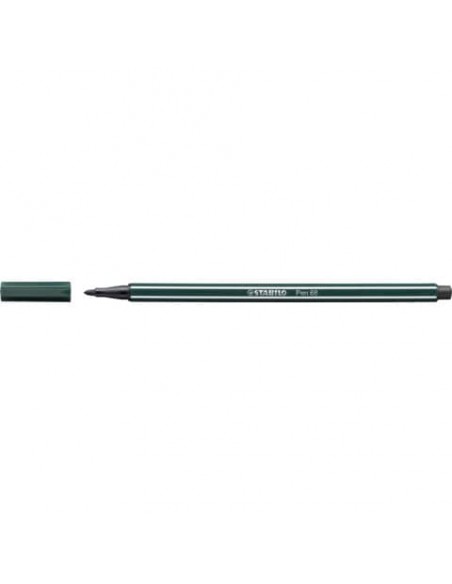 Pennarelli Stabilo Pen 68 tratto 1 mm verde terra 68/63