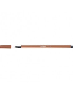 Pennarelli Stabilo Pen 68 tratto 1 mm terra di siena 68/75