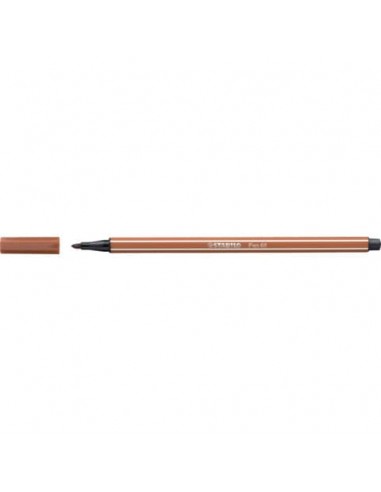Pennarelli Stabilo Pen 68 tratto 1 mm terra di siena 68/75