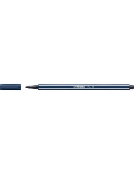 Pennarelli Stabilo Pen 68 tratto 1 mm grigio payne 68/98