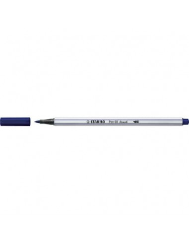 Pennarello Stabilo Pen 68 brush - punta a pennello - M 1 mm blu di prussia - 568/22