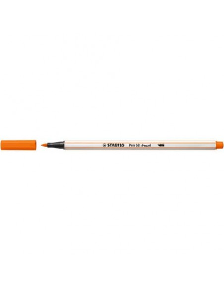Pennarello Stabilo Pen 68 brush - punta a pennello - M 1 mm vermiglio pallido - 568/30