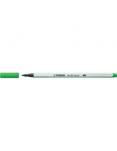 Pennarello Stabilo Pen 68 brush - punta a pennello - M 1 mm verde chiaro 568/33