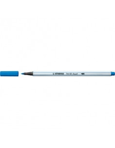 Pennarello Stabilo Pen 68 brush - punta a pennello - M 1 mm blu scuro 568/41