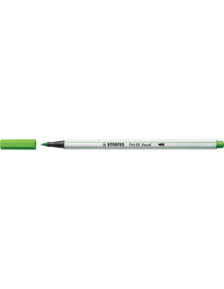 Pennarello Stabilo Pen 68 brush - punta a pennello - M 1 mm verde foglia 568/43