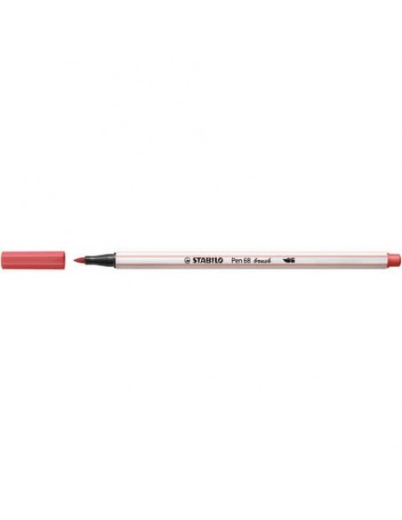 Pennarello Stabilo Pen 68 brush - punta a pennello - M 1 mm ruggine 568/47