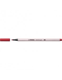 Pennarello Stabilo Pen 68 brush - punta a pennello - M 1 mm rosso scuro 568/50