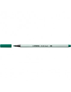 Pennarello Stabilo Pen 68 brush - punta a pennello - M 1 mm verde turchese - 568/53