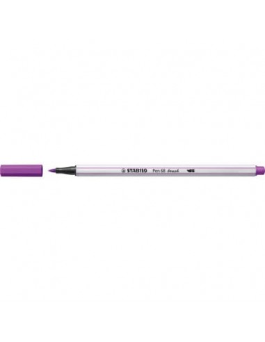 Pennarello Stabilo Pen 68 brush - punta a pennello - M 1 mm lilla 568/58